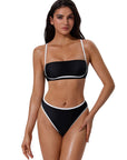 Bandeau High Waisted Bikini Set 2 Piece Swimsuits-SUUKSESS-SUUKSESS