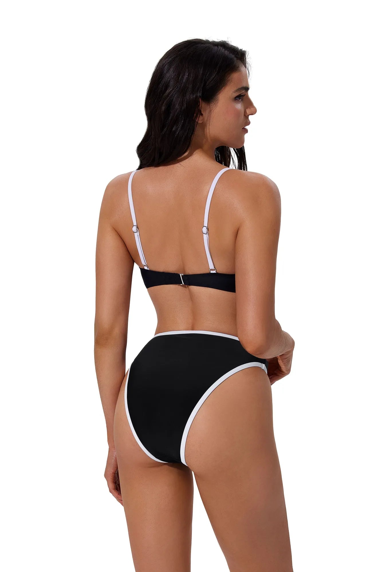 Bandeau High Waisted Bikini Set 2 Piece Swimsuits-SUUKSESS-SUUKSESS