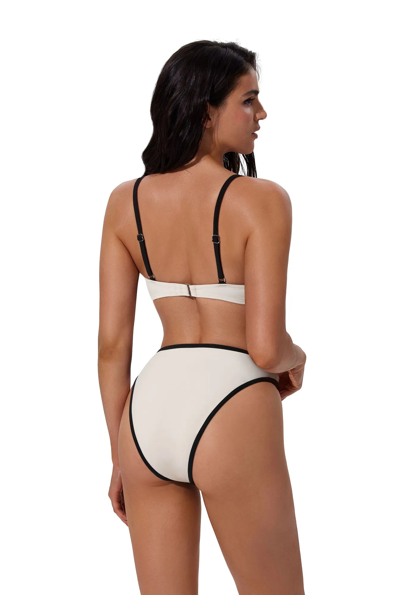 Bandeau High Waisted Bikini Set 2 Piece Swimsuits-SUUKSESS-SUUKSESS