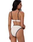 Bandeau High Waisted Bikini Set 2 Piece Swimsuits-SUUKSESS-SUUKSESS