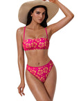 Bandeau High Waisted Bikini Set 2 Piece Swimsuits-SUUKSESS-SUUKSESS