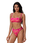 Bandeau High Waisted Bikini Set 2 Piece Swimsuits-SUUKSESS-SUUKSESS