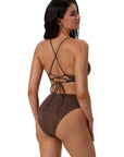 Triangle Textured High 2 Piece Bikini-SUUKSESS-SUUKSESS