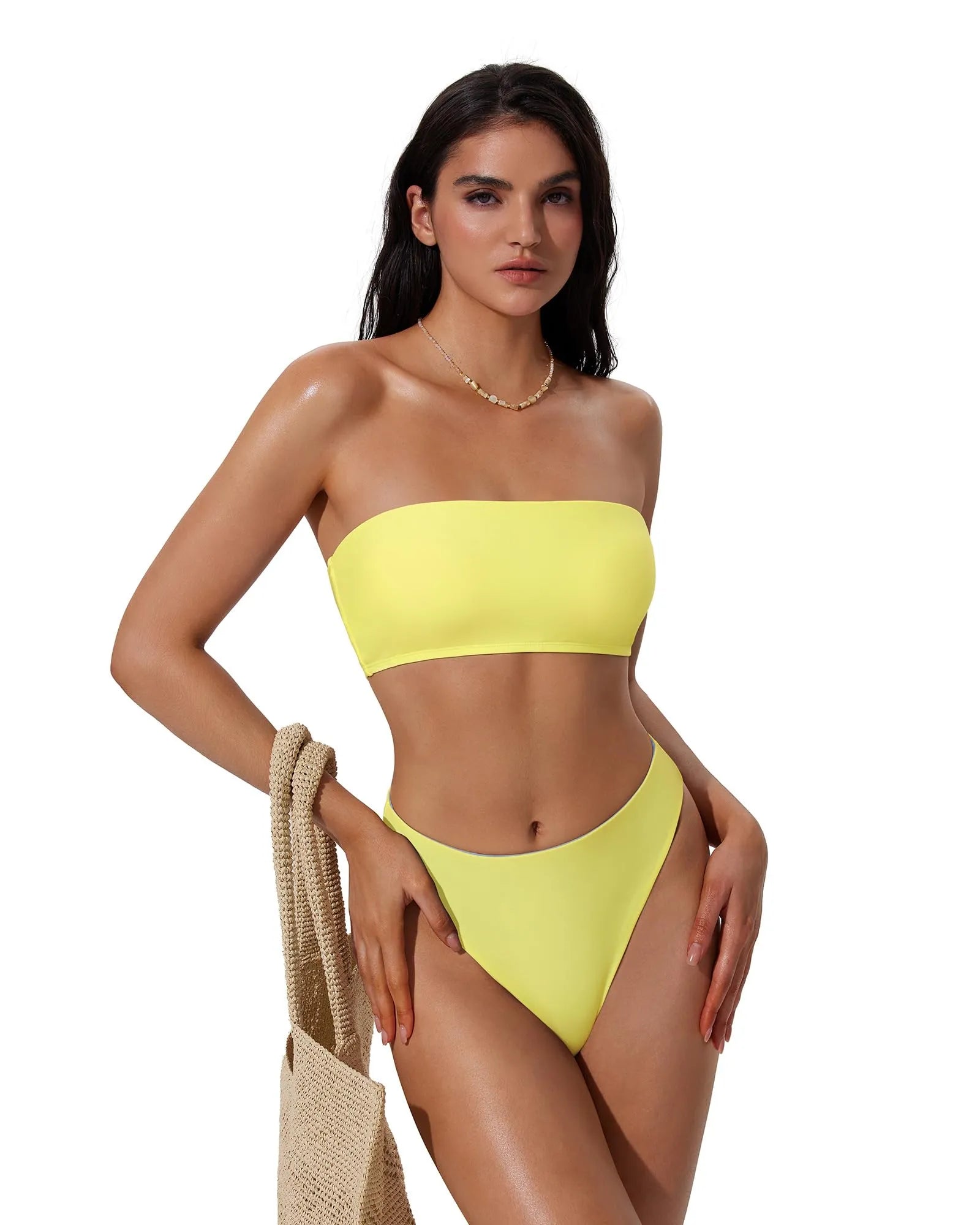 Cheeky 2 Piece Bandeau Bikini Set