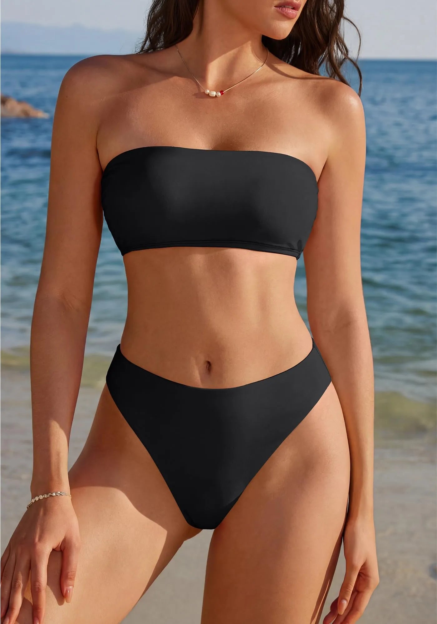 Cheeky 2 Piece Bandeau Bikini Set-SUUKSESS-SUUKSESS