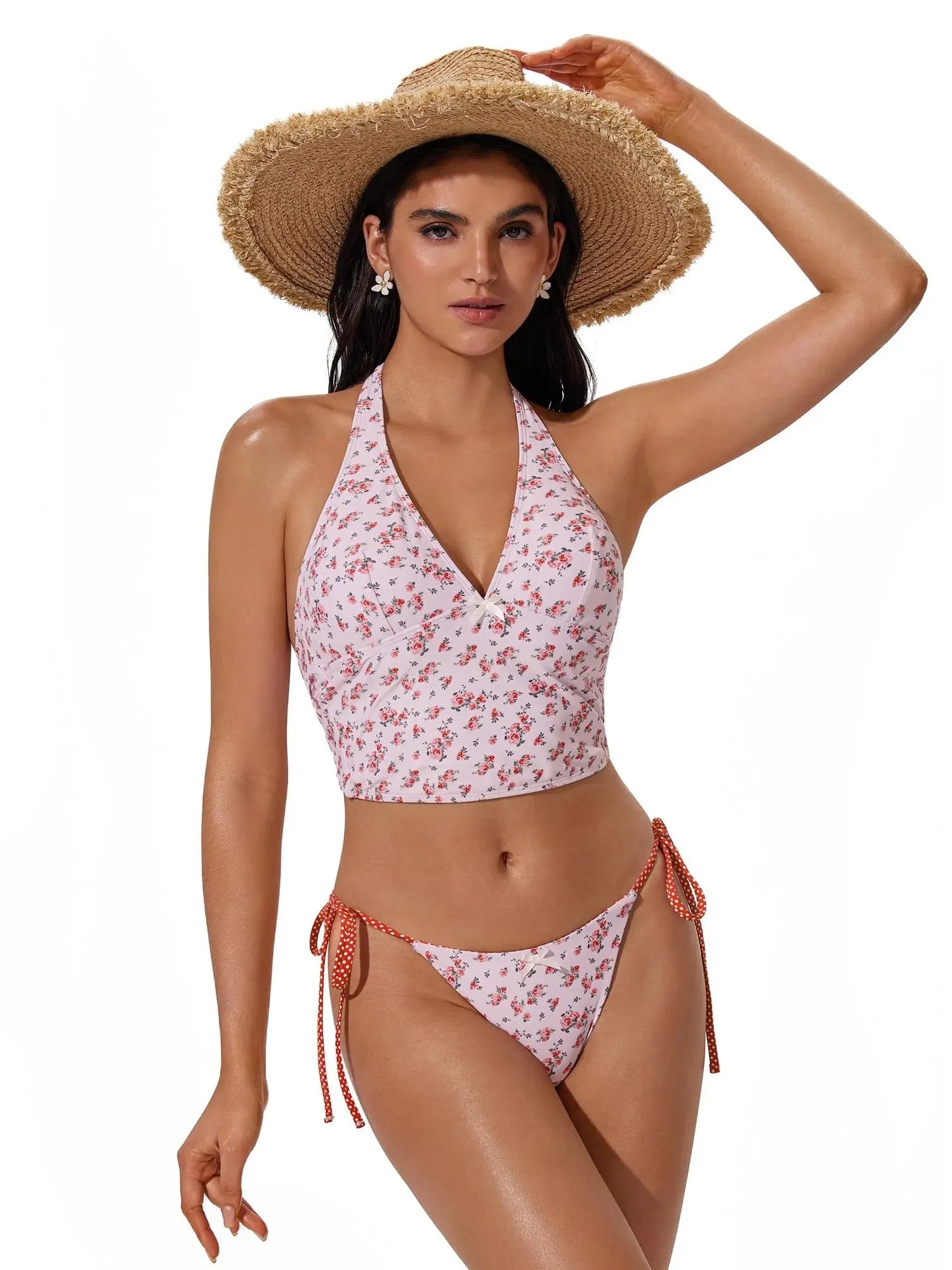 Halter String Cheeky Thong Bikini Set-SUUKSESS-SUUKSESS