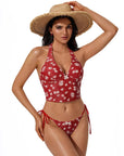 Halter String Cheeky Thong Bikini Set-SUUKSESS-SUUKSESS
