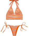 Halter String Cheeky Thong Bikini Set-SUUKSESS-SUUKSESS