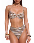 High Waisted Underwire Bikini Set