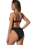 High Waisted Underwire Bikini Set-SUUKSESS-SUUKSESS