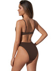 High Waisted Underwire Bikini Set-SUUKSESS-SUUKSESS