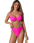 High Waisted Underwire Bikini Set-SUUKSESS-SUUKSESS