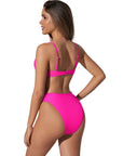High Waisted Underwire Bikini Set-SUUKSESS-SUUKSESS