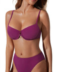 High Waisted Underwire Bikini Set-SUUKSESS-SUUKSESS