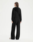 SUUKSESS Womens 2 Piece Outfits Zip Up Hoodie Sweatshirt Tracksuit Straight Wide Leg Sweatpant Lounge Matching Sets-SUUKSESS-SUUKSESS