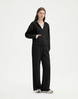 SUUKSESS Womens 2 Piece Outfits Zip Up Hoodie Sweatshirt Tracksuit Straight Wide Leg Sweatpant Lounge Matching Sets-SUUKSESS-SUUKSESS