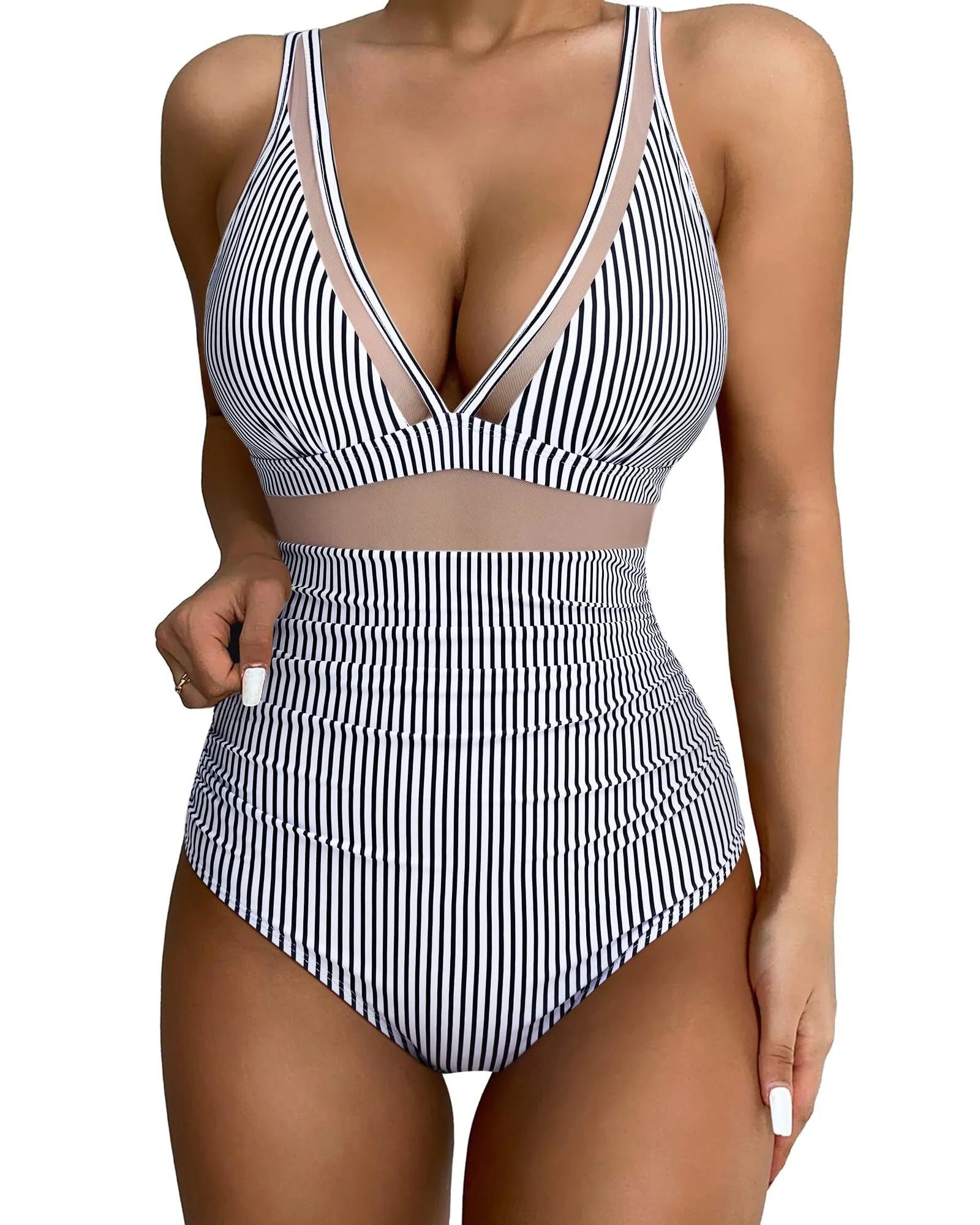 Mesh Push Up Bathing Suit