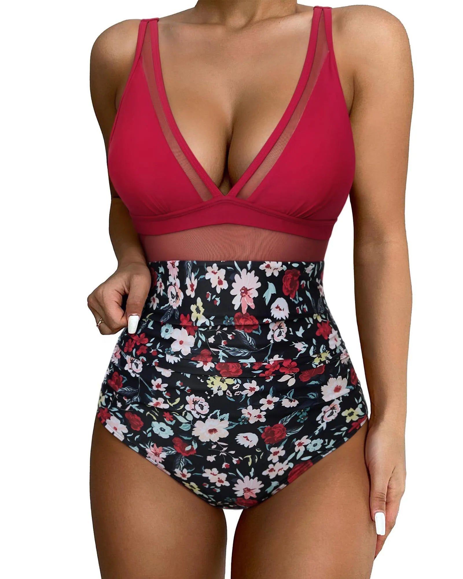 Mesh Push Up Bathing Suit