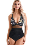 Mesh One Pieces Bathing Suit-Swimwear-SUUKSESS-SUUKSESS