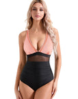 Mesh One Pieces Bathing Suit-Swimwear-SUUKSESS-SUUKSESS