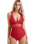 Mesh One Pieces Bathing Suit-Swimwear-SUUKSESS-SUUKSESS