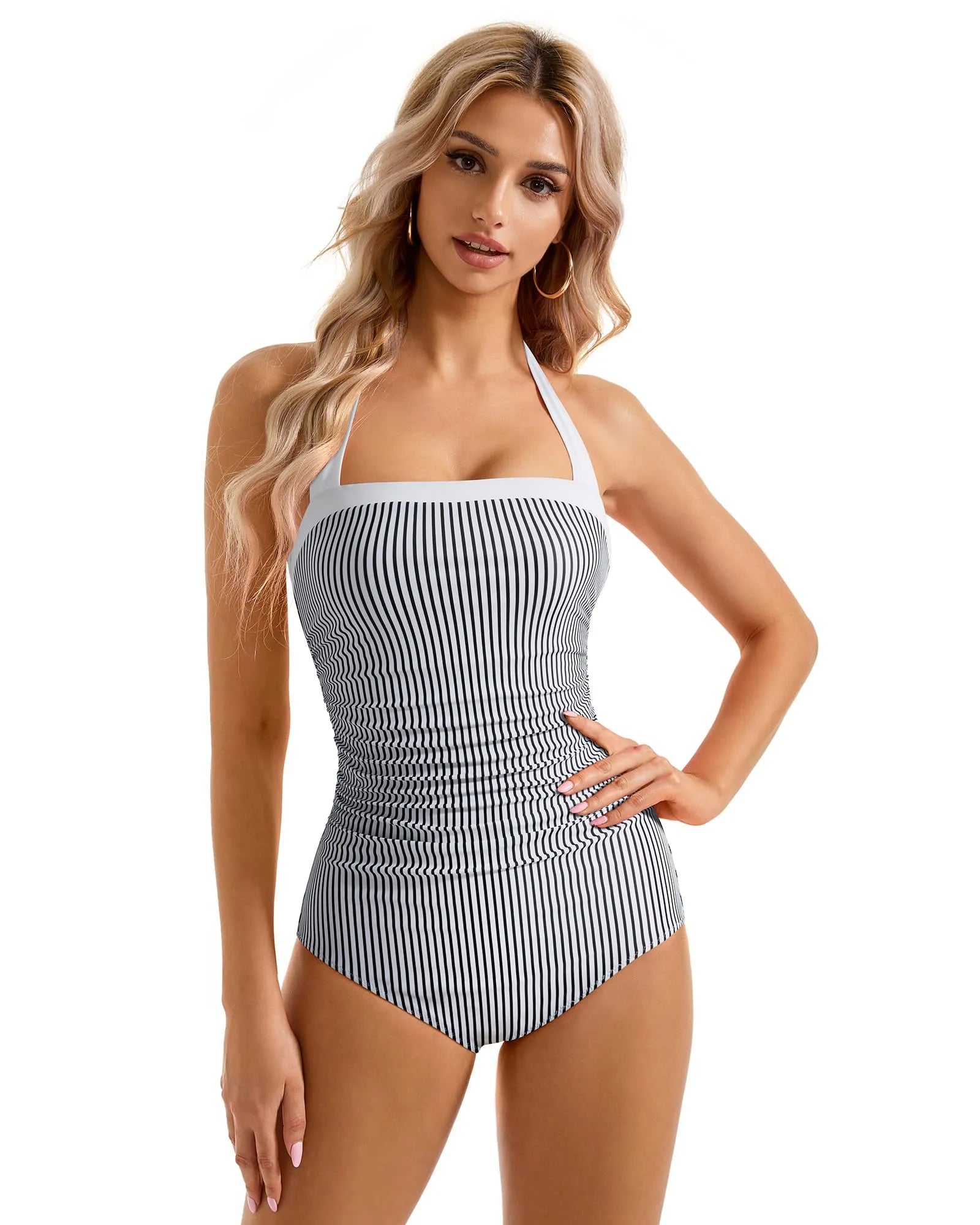 Retro Halter Bathing Suit