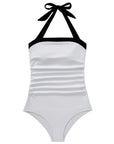 Retro Halter Bathing Suit