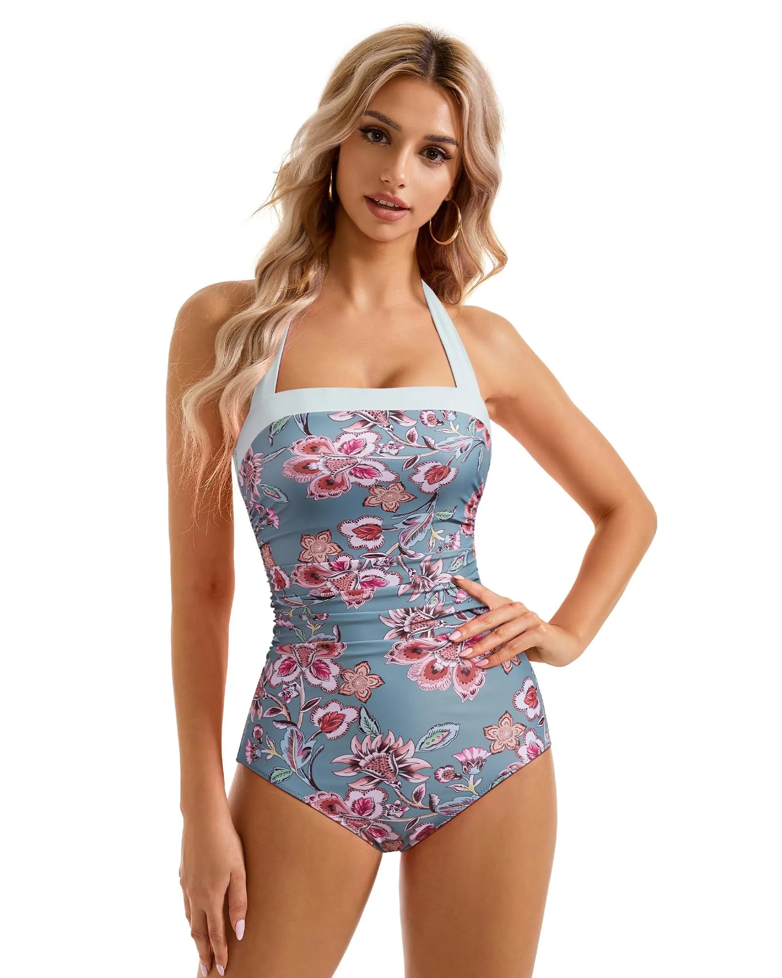 Retro Halter Bathing Suit