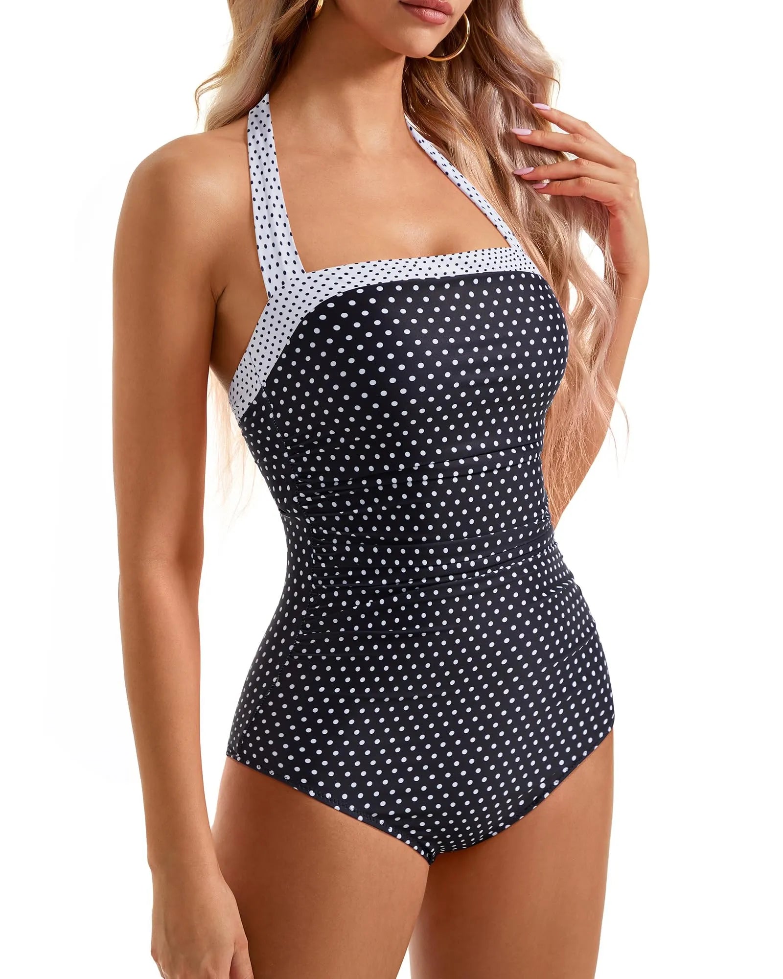 Retro Halter Bathing Suit