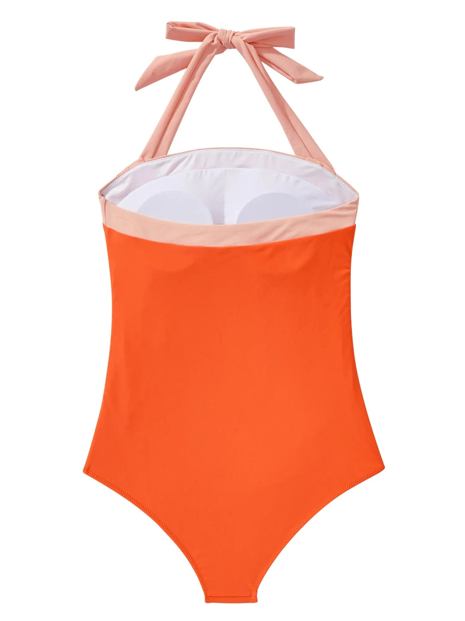 Halter Retro One Piece Bathing Suit-Swimwear-SUUKSESS-SUUKSESS