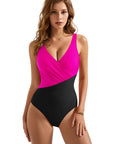 SUUKSESS Women Retro One Piece Swimsuit Sexy Tummy Control Bathing Suit-SUUKSESS-SUUKSESS