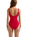SUUKSESS Women Retro One Piece Swimsuit Sexy Tummy Control Bathing Suit-SUUKSESS-SUUKSESS
