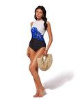 Backless Ruched Bathing Suit