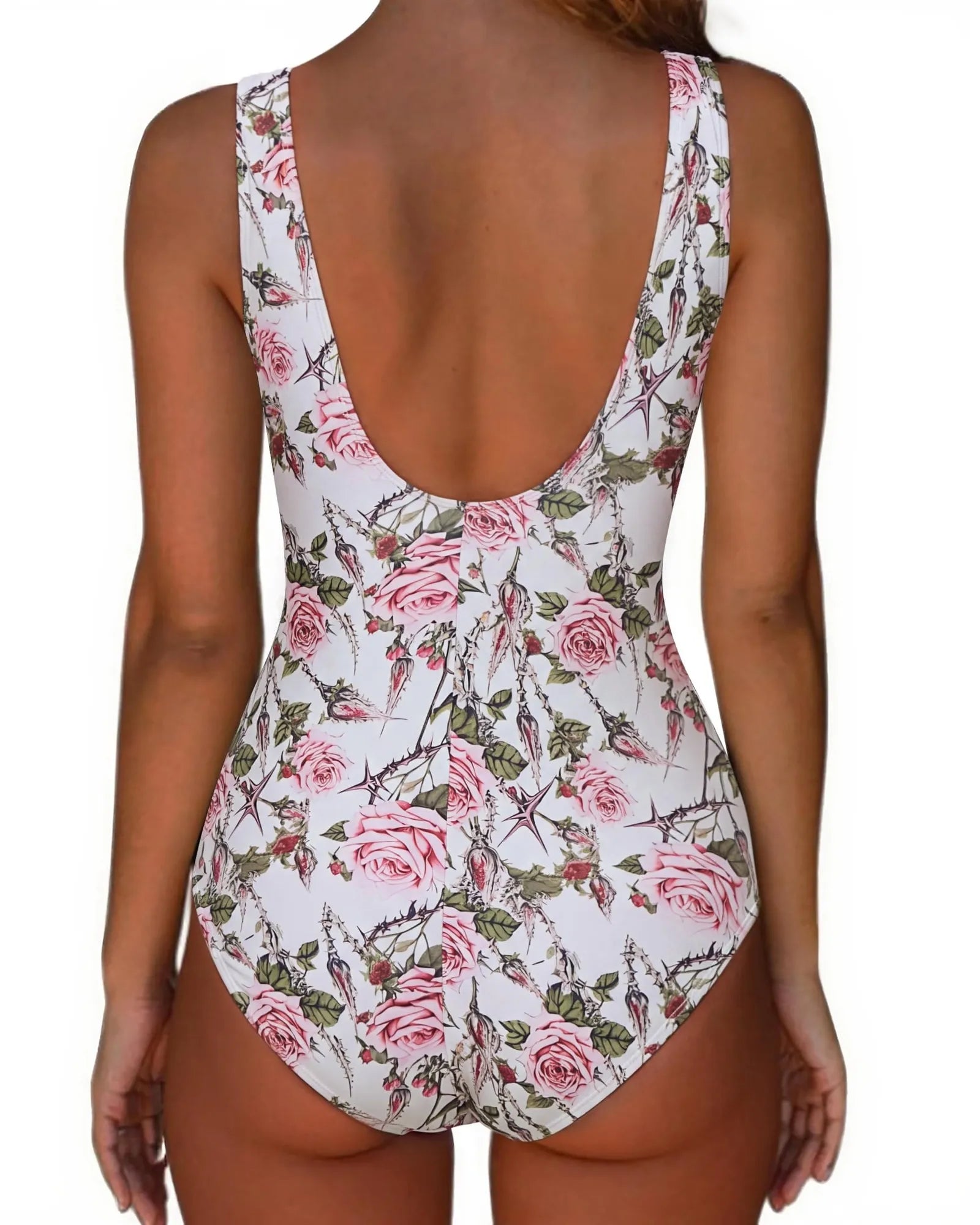 Backless Ruched Bathing Suit
