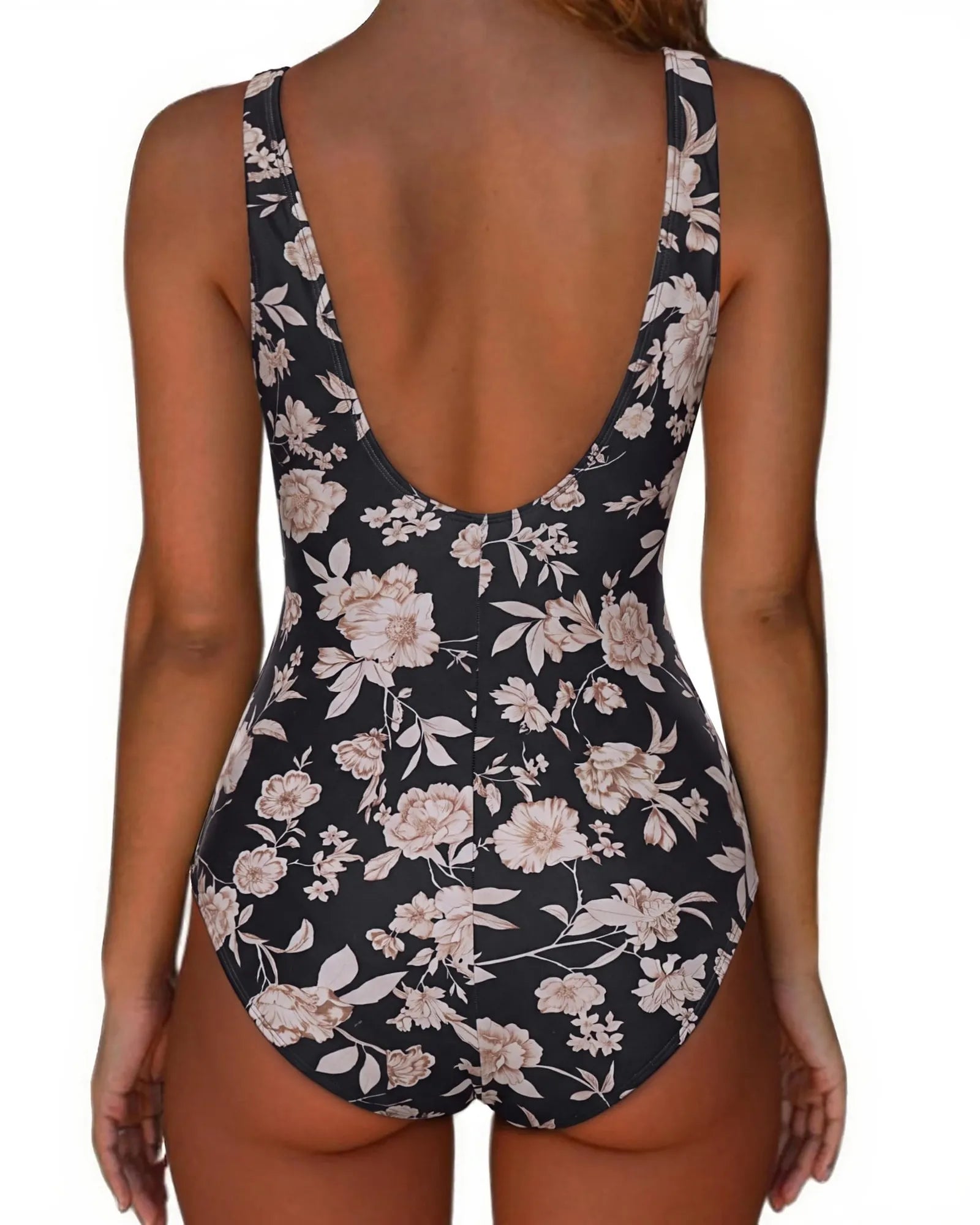 Backless Ruched Bathing Suit