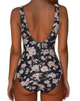 Backless Ruched Bathing Suit