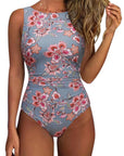 Backless Ruched Bathing Suit