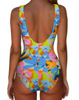Backless Ruched Bathing Suit