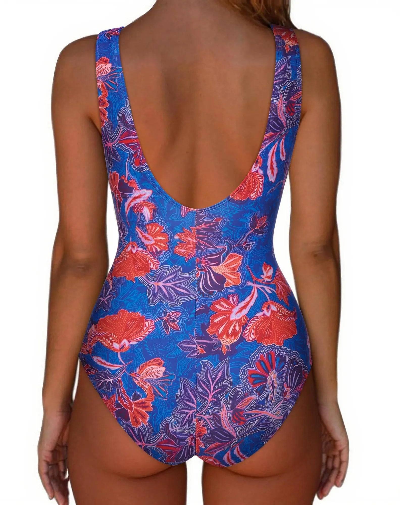 Backless Ruched Bathing Suit