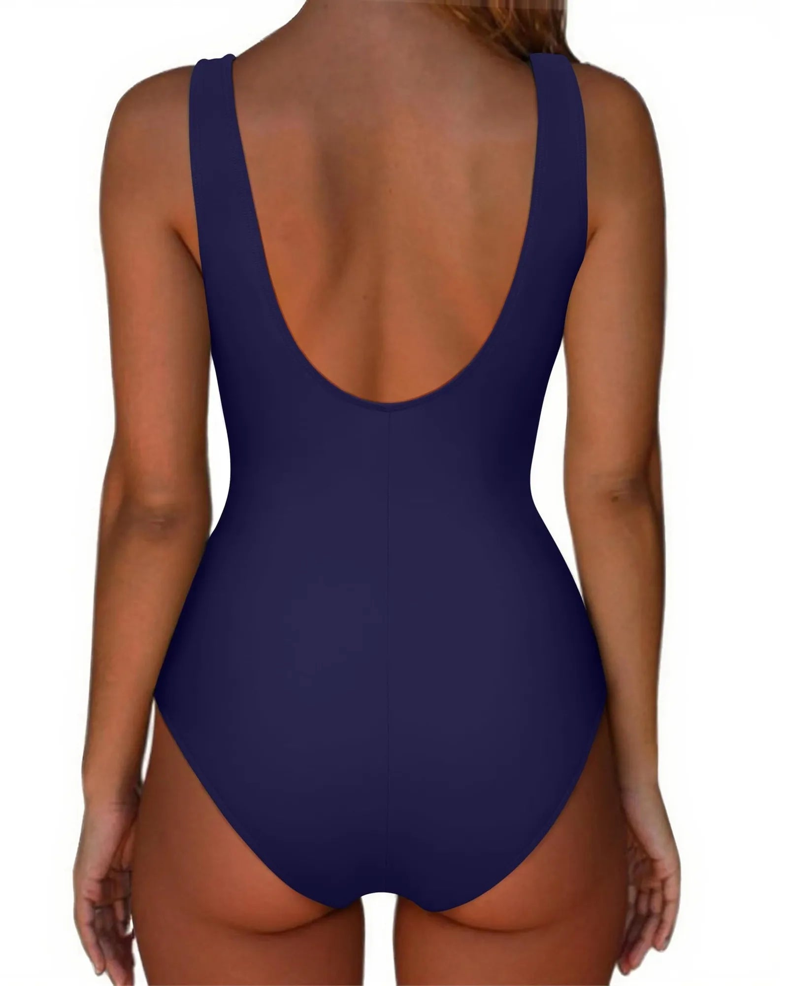 Backless Ruched Bathing Suit