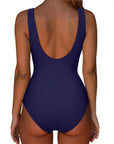 Backless Ruched Bathing Suit