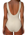 Backless Ruched Bathing Suit