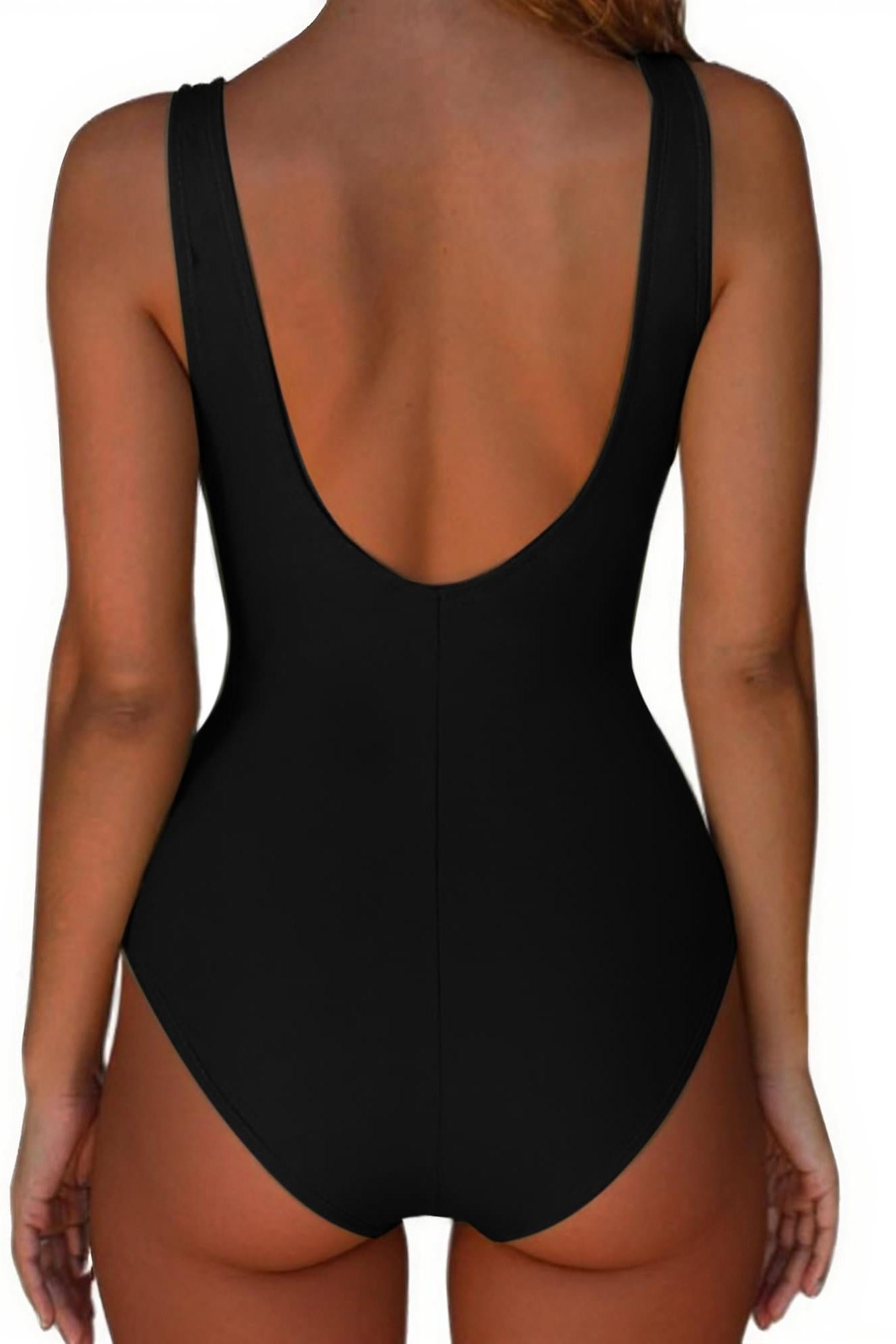 Backless Ruched Bathing Suit
