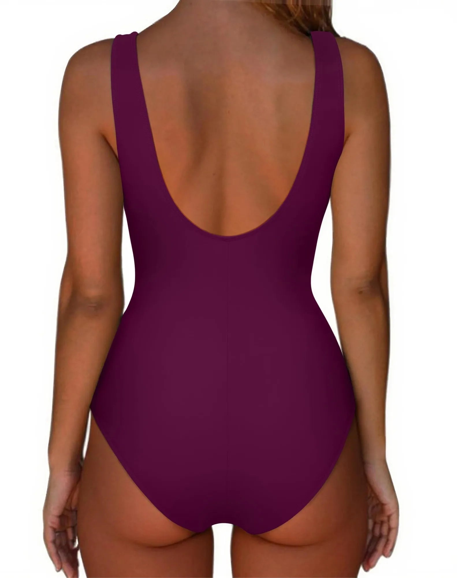 Backless Ruched Bathing Suit