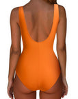 Backless Ruched Bathing Suit