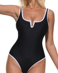 Color Block V-Wire Bathing Suit