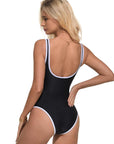 Color Block V-Wire Bathing Suit