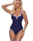 Color Block V-Wire Bathing Suit