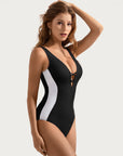 SUUKSESS Womens One Piece Tummy Control Swimsuit Crisscross Back Bathing Suits