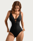 SUUKSESS Womens One Piece Tummy Control Swimsuit Crisscross Back Bathing Suits